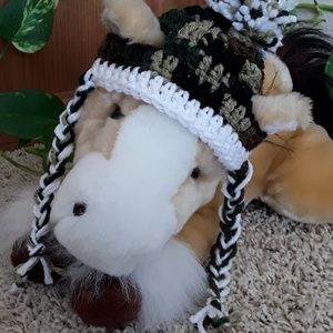 🎁 NWOT fur 🐶🐱baby hat- dog, cat
